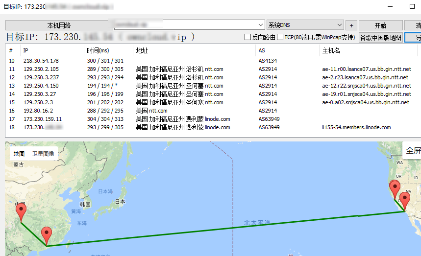 Route Tracing by Sichuan Telecom