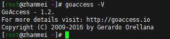 GoAccess Version